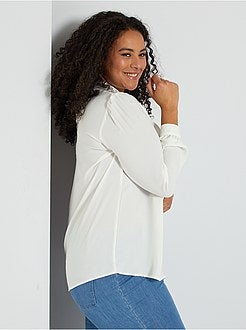 Blusa com abertura em forma de gota de água - Kiabi