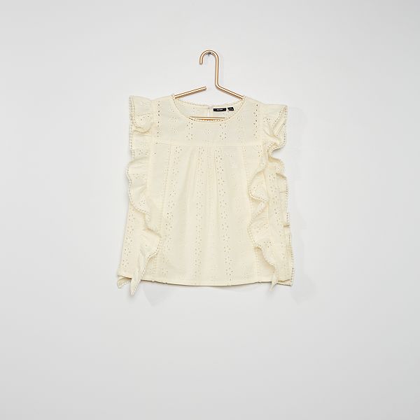 blusa de bordado ingles