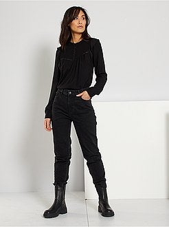 Blusa com cabeção - Kiabi