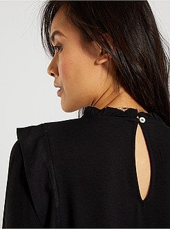 Blusa com cabeção - Kiabi