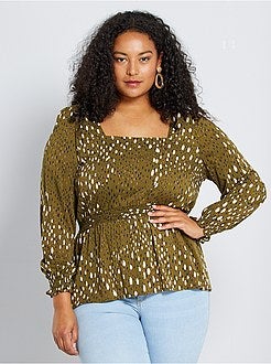 Blusa com cintura marcada - Kiabi