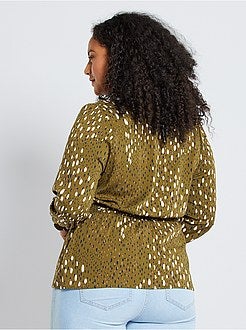 Blusa com cintura marcada - Kiabi