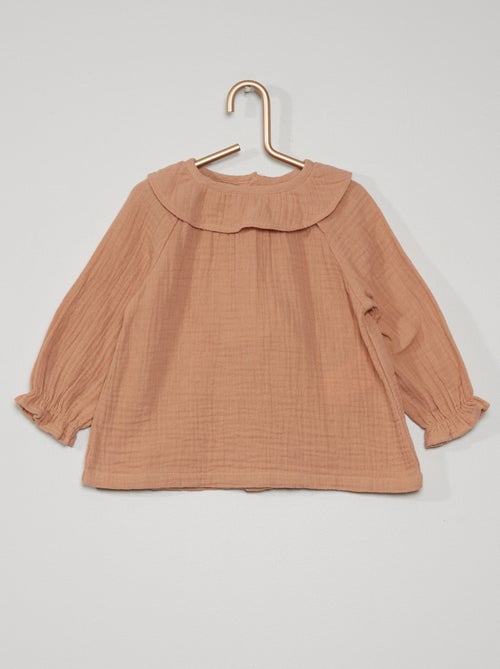 Blusa com colarinho largo - Kiabi