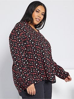 Blusa com decote com folhos - Kiabi