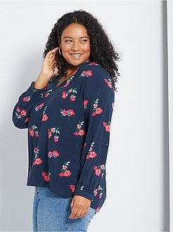 Blusa com decote em V - Kiabi