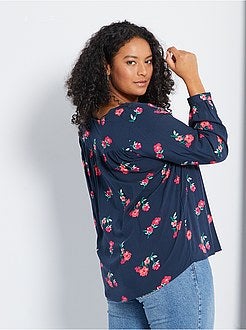 Blusa com decote em V - Kiabi