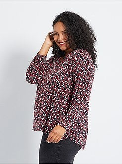 Blusa com decote em V - Kiabi