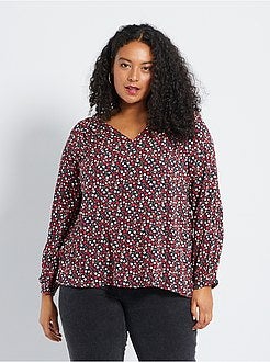 Blusa com decote em V - Kiabi