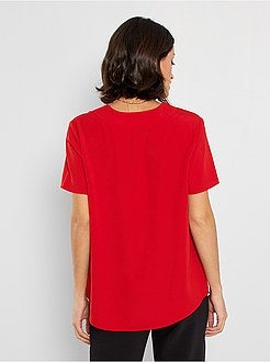 Blusa com decote grande - Kiabi