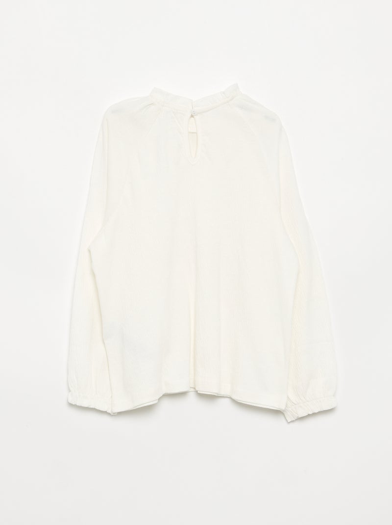 Blusa com efeito de blusa Branco - Kiabi