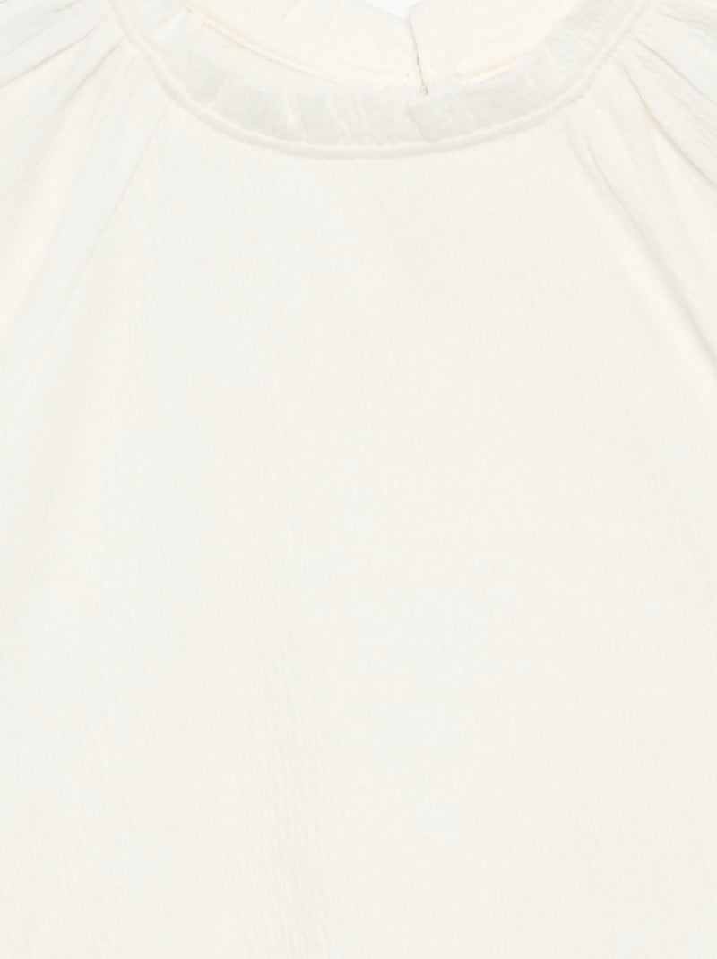 Blusa com efeito de blusa Branco - Kiabi