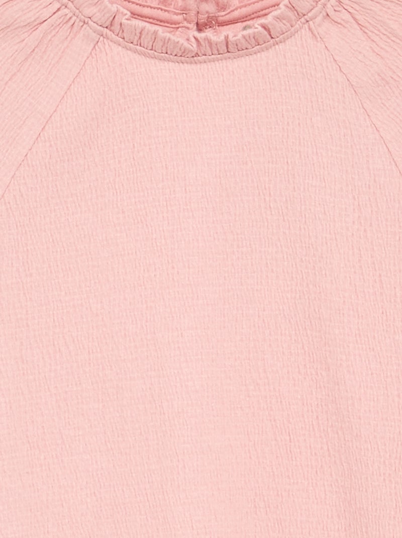 Blusa com efeito de blusa Rosa - Kiabi