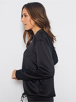 Blusa com efeito sweatshirt - Kiabi