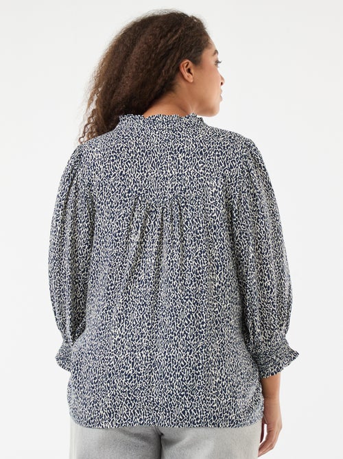 Blusa com estampado de leopardo 'Only Carmakoma' - Kiabi