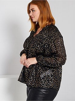 Blusa com favos de mel - Kiabi