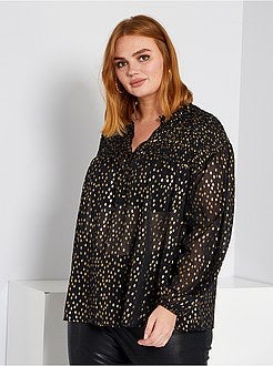 Blusa com favos de mel - Kiabi