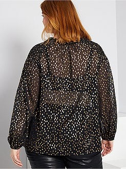 Blusa com favos de mel - Kiabi