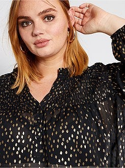 Blusa com favos de mel - Kiabi