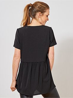 Blusa com folhos - Kiabi