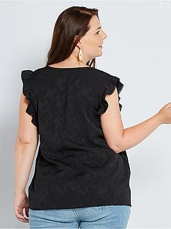 Blusa com folhos - Kiabi