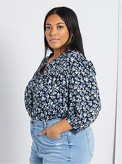 Blusa com franzido frontal - Kiabi