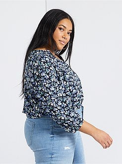 Blusa com franzido frontal - Kiabi