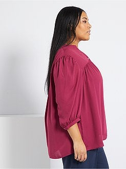 Blusa com franzido frontal - Kiabi