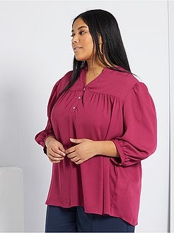 Blusa com franzido frontal - Kiabi