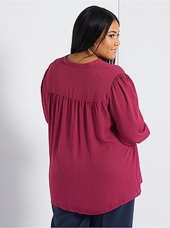 Blusa com franzido frontal - Kiabi