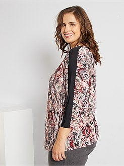 Blusa com gola com fecho - Kiabi