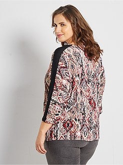 Blusa com gola com fecho - Kiabi