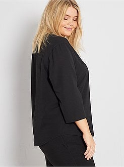 Blusa com gola com folhos - Kiabi