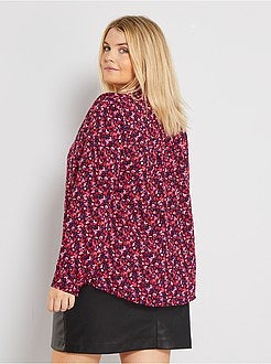 Blusa com gola com laço - Kiabi