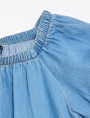 Blusa com gola e punhos elásticos - Coleção fácil de vestir