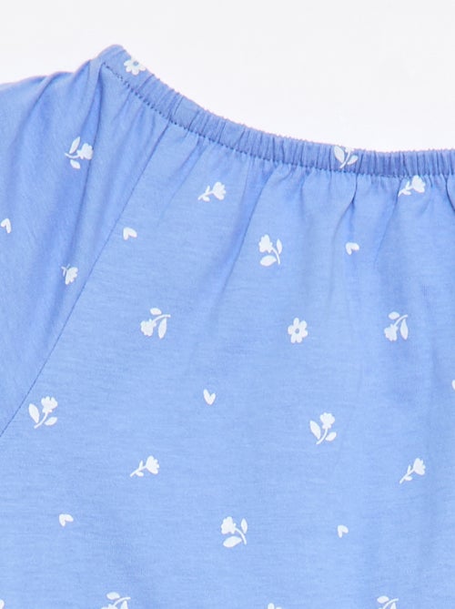 Blusa com gola e punhos elásticos - Coleção fácil de vestir - Kiabi