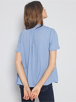 Blusa com gola mao - Kiabi