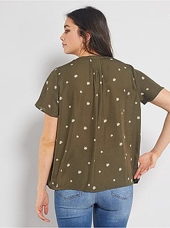 Blusa com gola mao - Kiabi