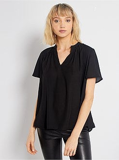 Blusa com gola mao - Kiabi