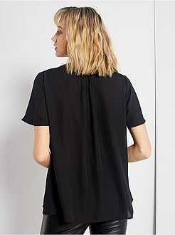 Blusa com gola mao - Kiabi