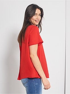 Blusa com gola mao - Kiabi