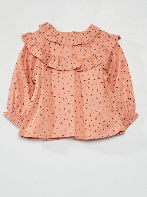 Blusa com gola pierrot - Kiabi