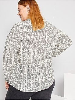 Blusa com gola tunisina - Kiabi