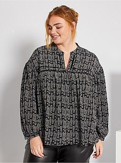 Blusa com gola tunisina - Kiabi