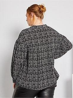 Blusa com gola tunisina - Kiabi