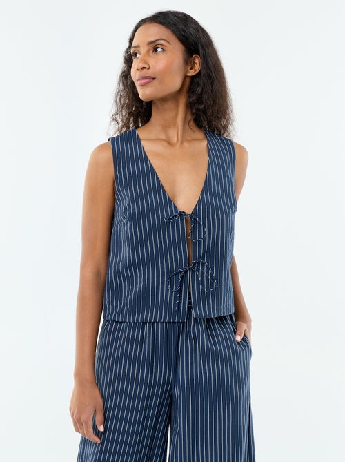 Blusa com laços - Kiabi