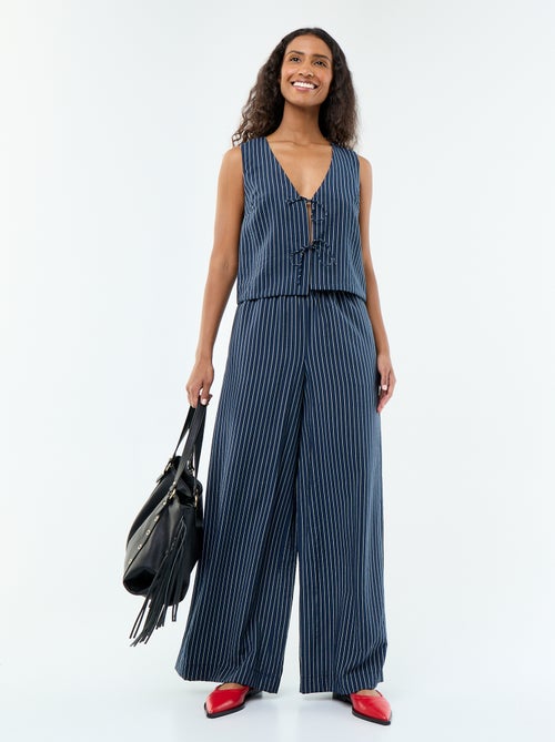 Blusa com laços - Kiabi