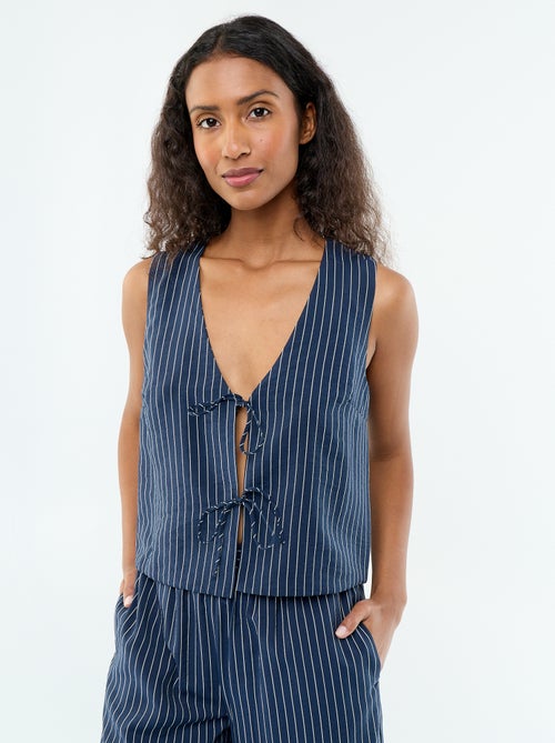 Blusa com laços - Kiabi