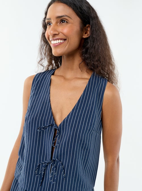 Blusa com laços - Kiabi