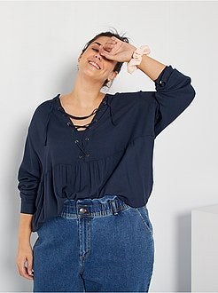 Blusa com laços - Kiabi