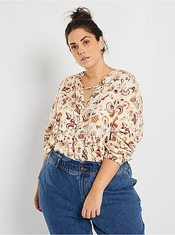 Blusa com laços - Kiabi